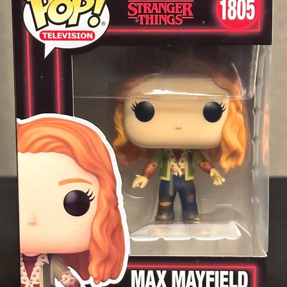Funko Pop Max Mayfield Vinyl Figure - Orange Hair, Green Jacket